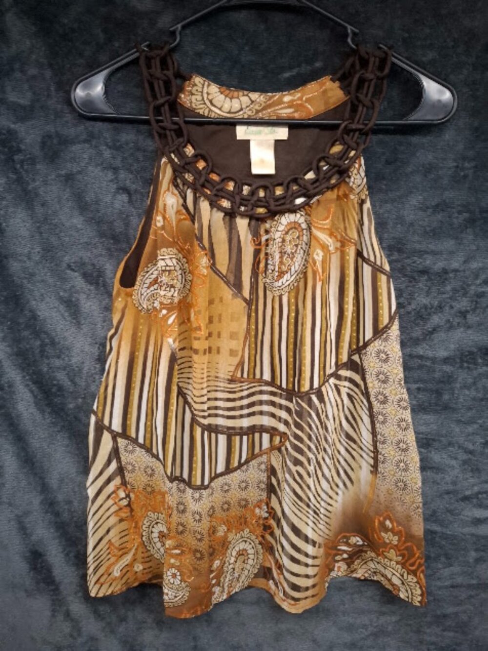 Erin B. halter-style blouse